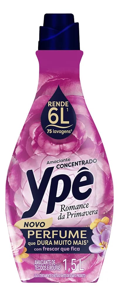 Amaciante Concentrado Ypê Romance da Primavera 1,5 Litro