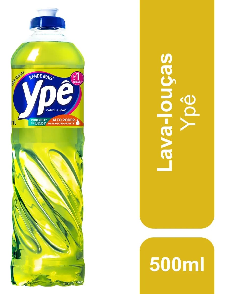 Lava-louças Rende Mais Capim-limão 500ml Ypê