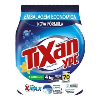 Sabão em Pó Tixan Ypê Primavera Sachê 4kg