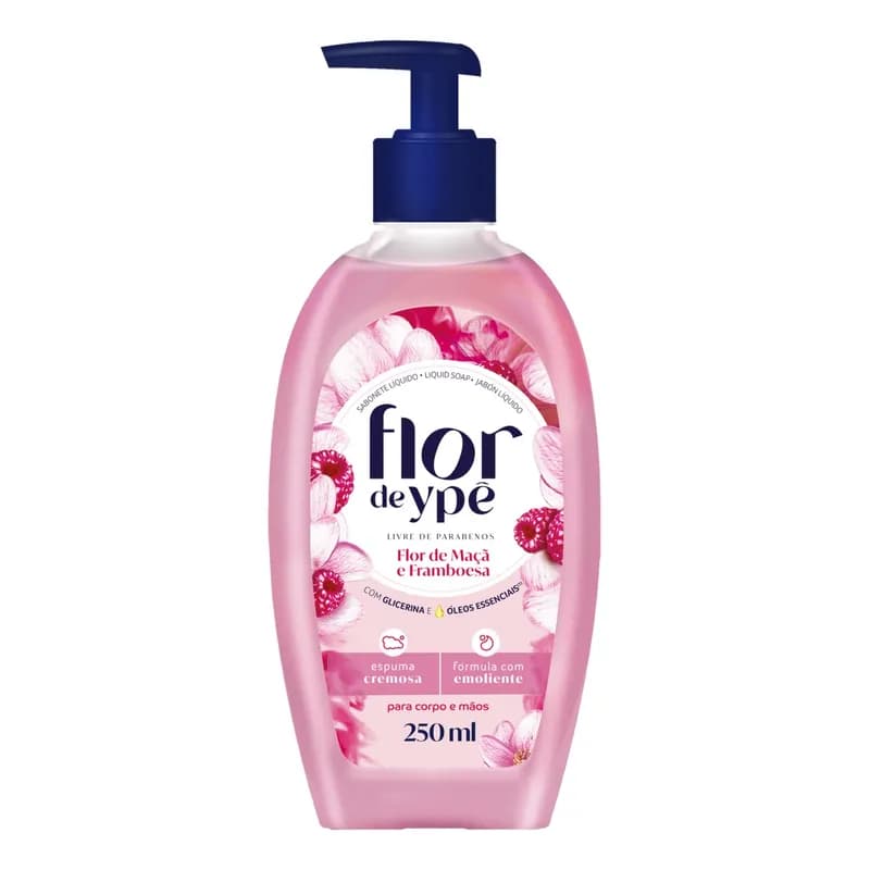 Sabonete Líquido Flor de Maçã e Framboesa Ypê 250mL