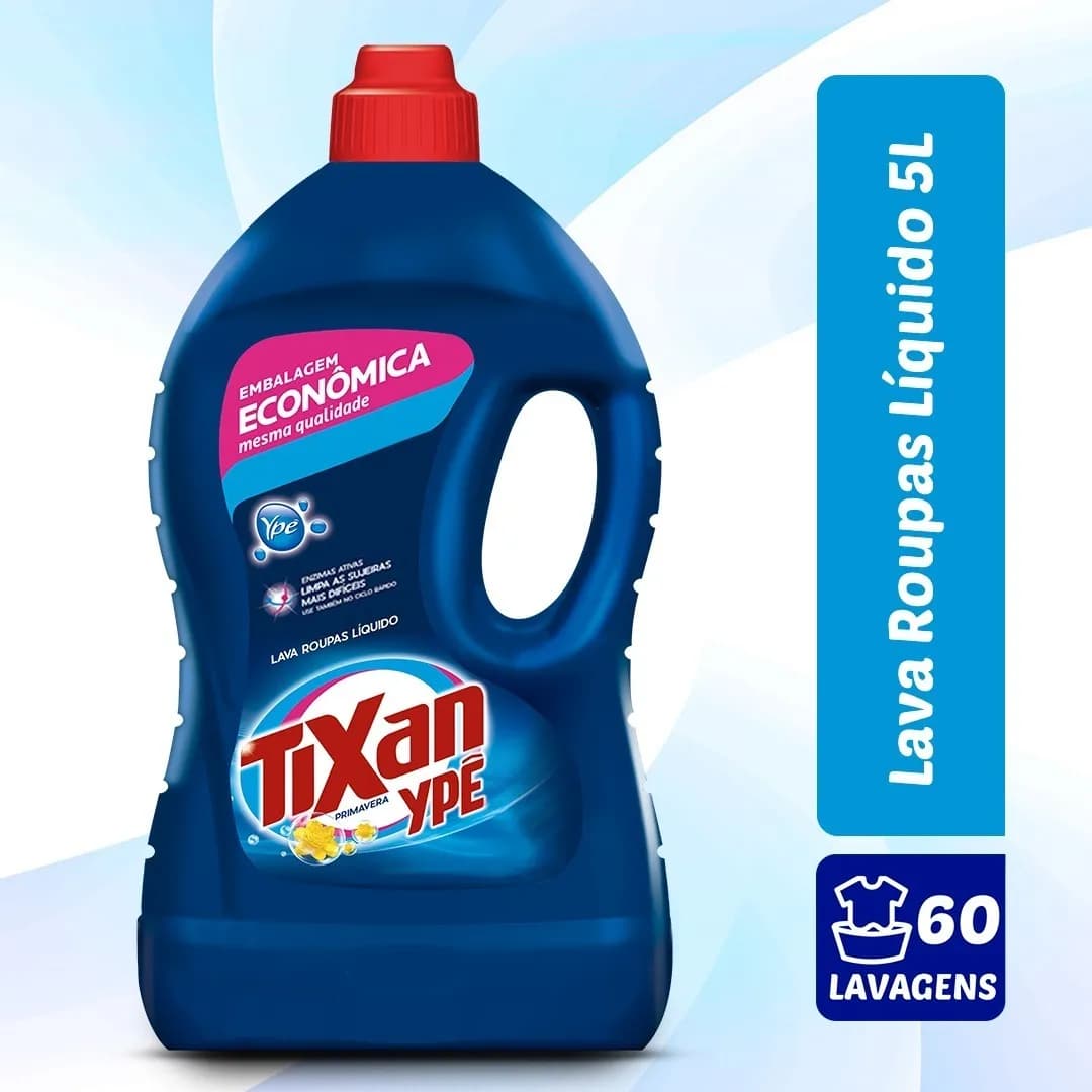 Lava Roupas Líquido Primavera 5 Litros Tixan Ypê