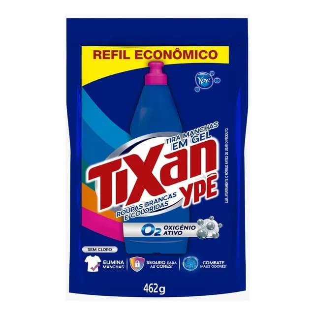 Tira Manchas em Gel Roupas Brancas Refil 462g Tixan Ypê